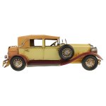 Blechmodell Blechauto Modellauto PKW Beige Rot