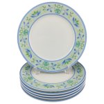 6er Set Kuchenteller 21 cm Vario Floral Blumendekor