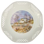 Teller St. Martial Limoges Porcellaine de Prestige Winter