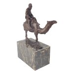 Skulptur Bronze Kamel und Reiter