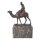 Bronzeskulptur Bronzefigur Kamel und Reiter