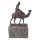 Bronzeskulptur Bronzefigur Kamel und Reiter