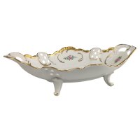 Schale auf Fuß Fußschale Lindner Blumendekor...