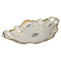 Schale mit Durchbrucharbeiten Lindner Blumendekor...