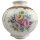 Kugelvase 12 cm Lindner Blumendekor Goldrand gebraucht - sehr gut
