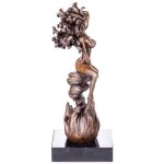 Erotische Bronzefigur Weiblicher Akt