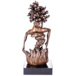 Erotische Bronzefigur Weiblicher Akt
