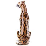 Porzellan Figur sitzender Gepard