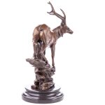 Bronzefigur Hirsch