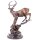 Bronzefigur Hirsch
