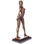 Erotische Bronzefigur weiblicher Akt