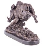 Bronzefigur Wildschwein