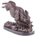 Bronzefigur Wildschwein