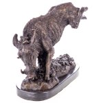 Bronzefigur Wildschwein