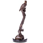 Bronzefigur Papagei