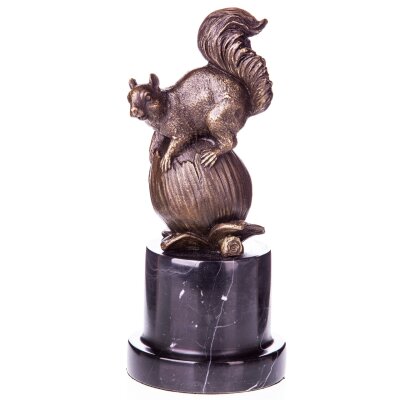 Bronzefigur Eichhörnchen