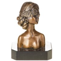 Bronzefigur Frauenbüste