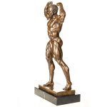 Bronzefigur Bodybuilder