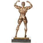 Bronzefigur Bodybuilder