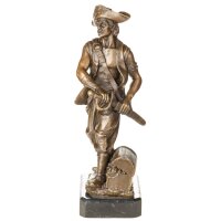 Bronzefigur Pirat