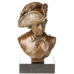 Bronzefigur Büste Friedrich II. Der Alte Fritz