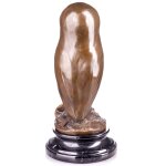 Moderne Bronzefigur Eule