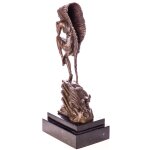 Western Bronzefigur Indianerin