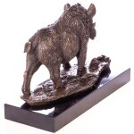 Bronzefigur Wildschwein