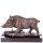 Bronzefigur Wildschwein