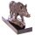 Bronzefigur Wildschwein