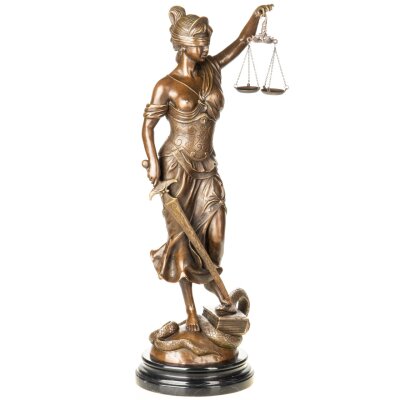 Bronzefigur Justitia
