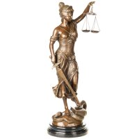 Bronzefigur Justitia