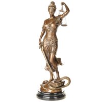 Bronzefigur Justitia