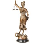 Bronzefigur Justitia
