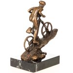 Bronzefigur Mountainbike Fahrer