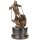 Bronzefigur Skifahrer