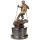 Bronzefigur Skifahrer