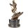 Bronzefigur Skifahrer