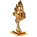 Polyresinfigur Teelichthalter Skelett