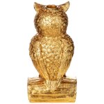 Polyresinfigur Kerzenständer Eule