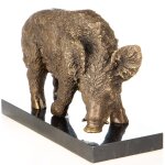 Bronzefigur Wildschwein