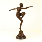 Bronzeskulptur Bronzefigur Con Brio