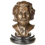 Bronzefigur Büste Albert Einstein