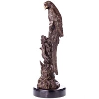 Bronzefigur Papagei