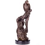 Bronzefigur Papagei