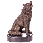Bronzefigur Wolf