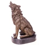 Bronzefigur Wolf