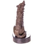 Bronzefigur Wolf