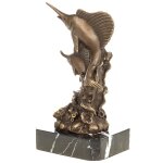 Bronzefigur Schwertfische