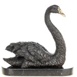 Bronzefigur Schwan